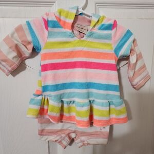 Hanna Andersson Striped Baby Swimsuit Size 0-3 Months